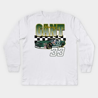 Harry Gant Retro Nascar Design Kids Long Sleeve T-Shirt